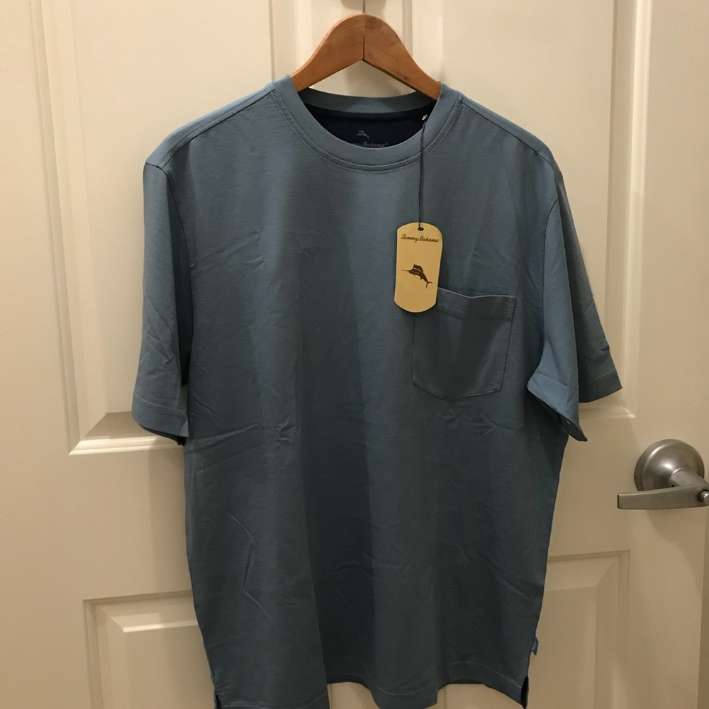 NWT Tommy Bahama Relax Pocket T-shirt, M, Blue